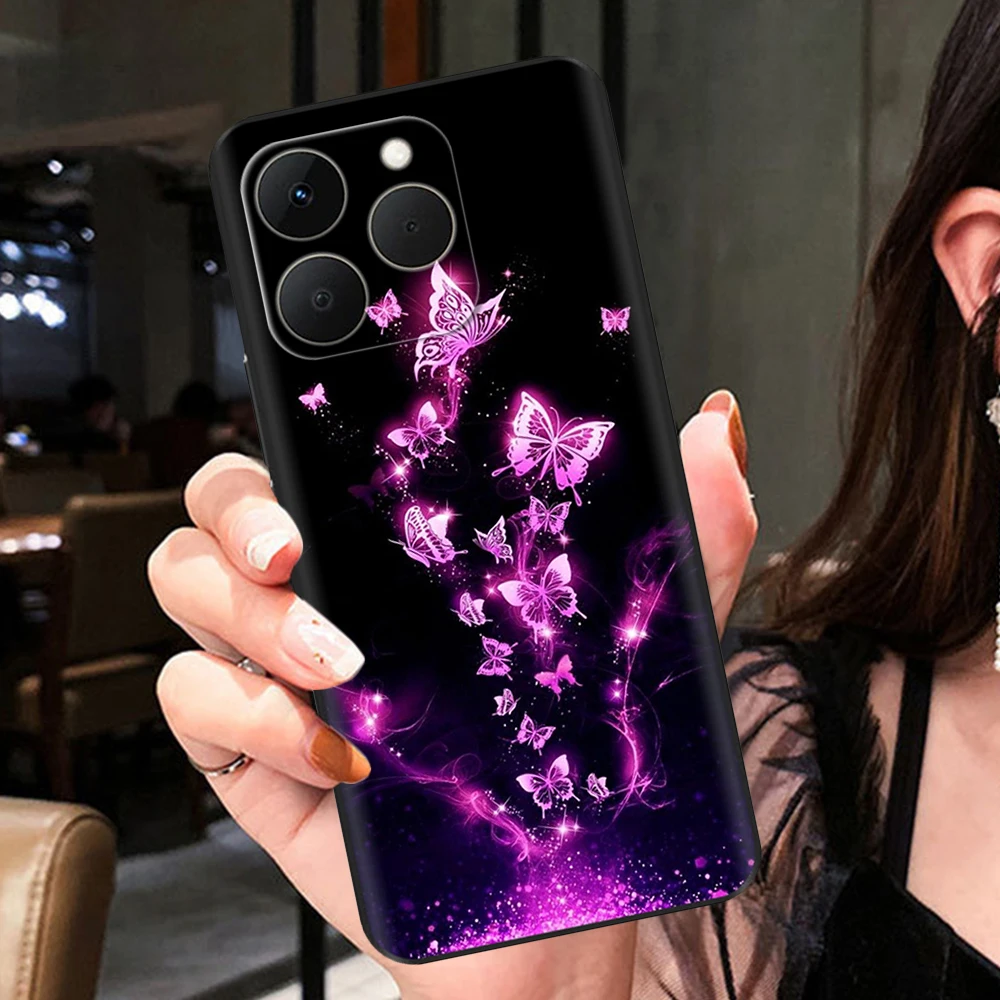 Fashionable Soft Silicone Protective Phone Case with Camera Protector