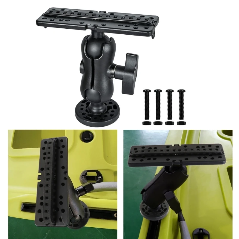 Fish Finder Mount Base Marine Fish Finder Mount Ball Bracket 360 Degrees Rotation Holder