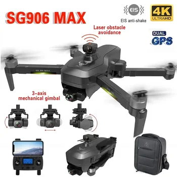 ZLL SG906 MAX Drone 4K Telecamera HD professionale Gimbal a 3 assi ElS Anti-Shake GPS 5G Laser Telecamera aerea per evitare ostacoli