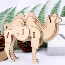 

1 Set Concentration Burrs-free 3D Wooden Puzzle Bundle Set Animal Hands Craft Handmade Wooden Puzzles