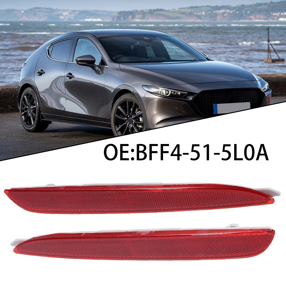 

1 Pair Of Bumper Reflectors For Mazda 3 2008-2015 OE BFF4-51-5L0A Direct Installation Seamless Fit New And High Quality Bumpers