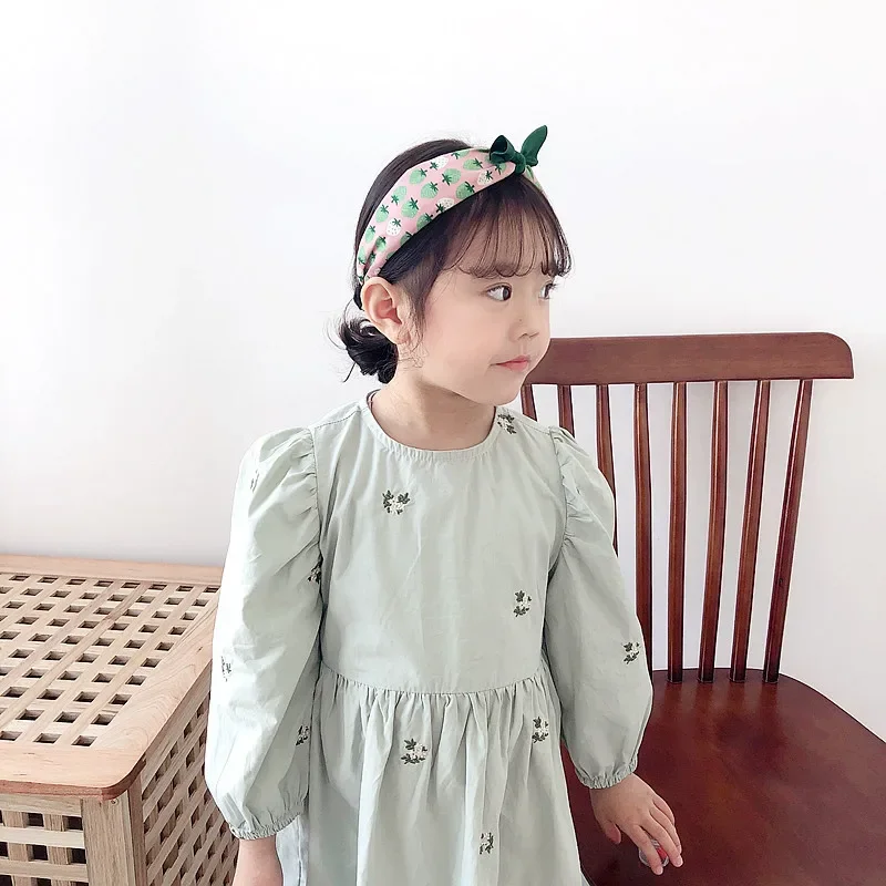 Fruit Print Hairband Strawberry Knot Bow Headband Korean Fabric Hoop Hair Band for Women Girls Hair Accessories jewelry hair accessory jewelry accessories