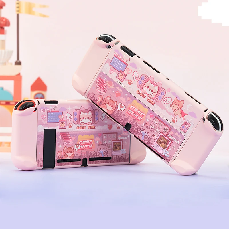 Kawaii Nintendo Switch Custodia Oled Cute Rabbit Hard Pc Shell Protettiva Split Joy-Con Cover Protettiva Per Switch Oled New Shell