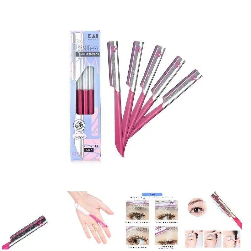 Eyebrow Trimmer Set Eyebrow Razor Set Eyebrow Trimmer Blade Eyebrow Razor Hair Remover Eyebrow Trimmer Face Shaver Facial Hair Remover Hair Shaver 5Pcs/lot Portable Steel Eyebrow Razor Japan Brand Eyebrow Trimmer Styling Tool Knife Shaper Shaver Blade Facial Hair Remover