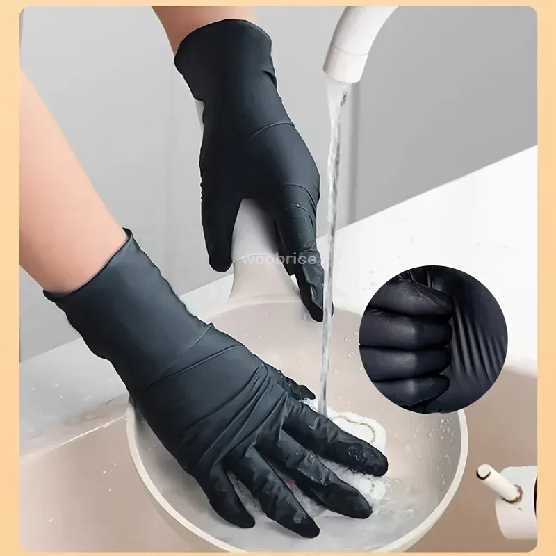 Black Nitrile Disposable Gloves