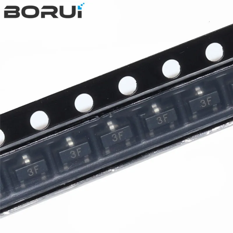 Chanzon 100 Stück BC857B SOT-23 NPN Transistoren -0,1A 50V SMD