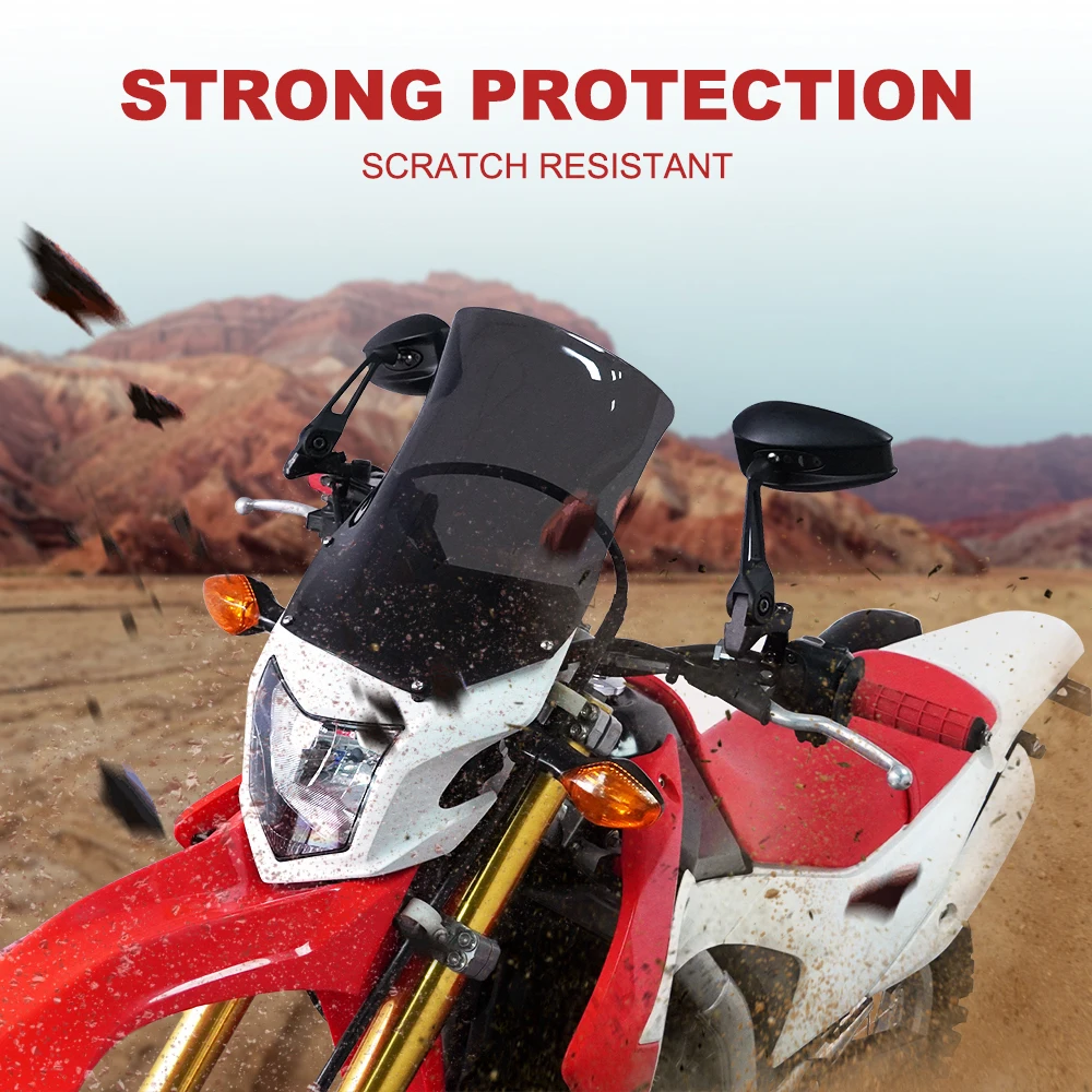 Parabrezza Deflettore Per Moto – Schermo Manubrio In ABS, Compatibile Con Suzuki SV650, Gixxer 250, Gladius 650/400, Colore Nero