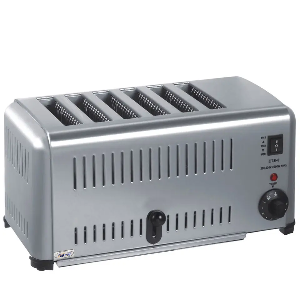 Automatic Pop-up Bread Toaster Sandwich Maker Electric 6 Piece Breakfast Maker Machine Sandwich Machine Burger Bun Toaster