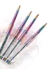 3D Kolinsky Nail Brush,Colorful Metal Handle 4