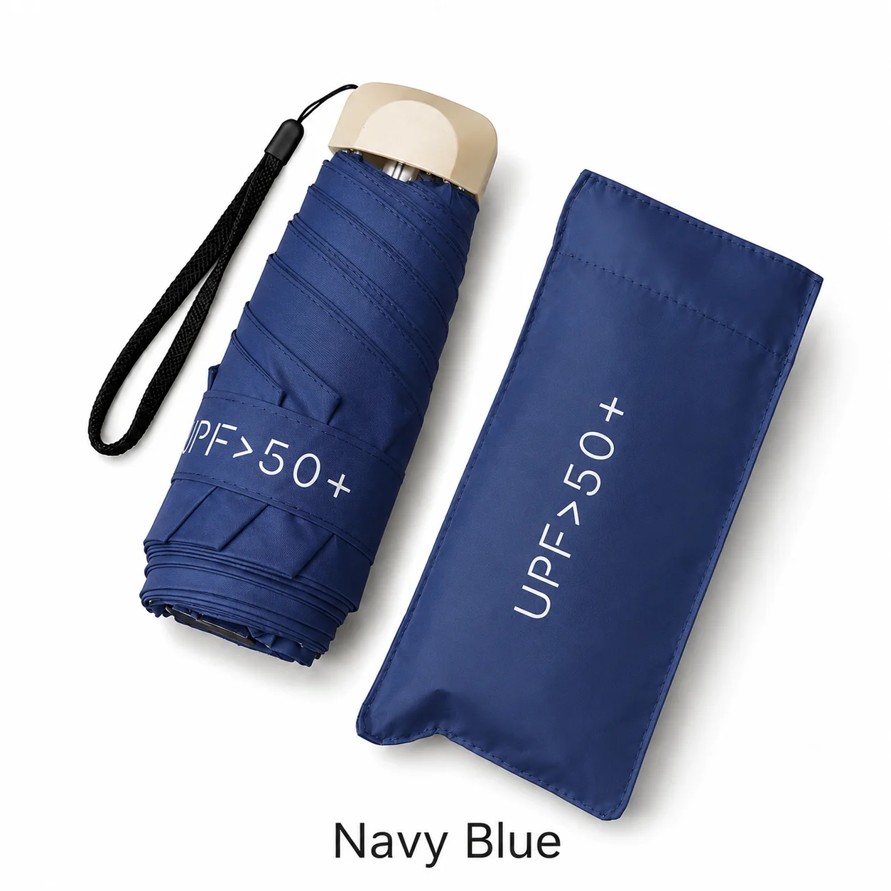 Compact UPF50+ UV Protection Mini Umbrella - Lightweight, Portable, and Foldable