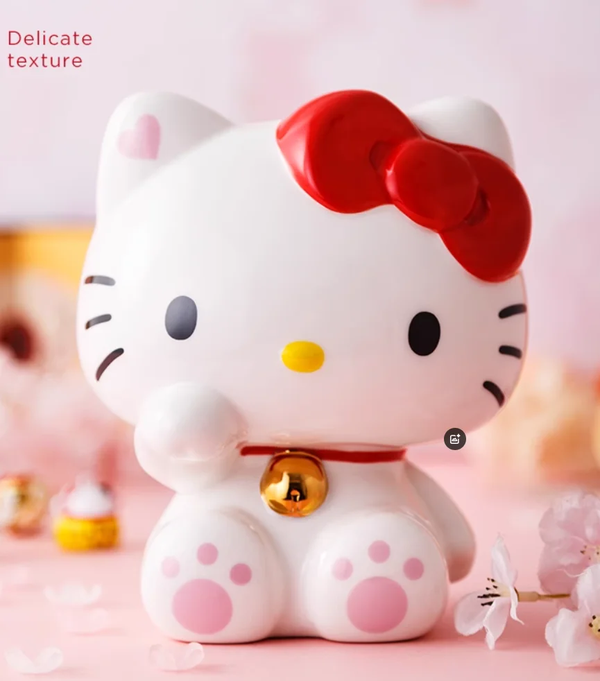 Cartoon Ceramic Piggy Bank Cute Sanrio Hello Kitty Money Bank Coin Bank Girls Boys Decorative Coin Bank Money Saver Gift 2