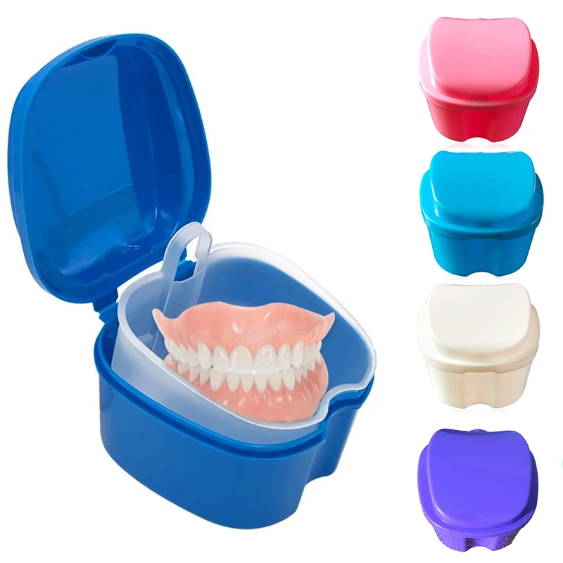 Buy Retainer Case With Mirror, Mouth Guard Case, Orthodontic Dental Retainer Box, Denture