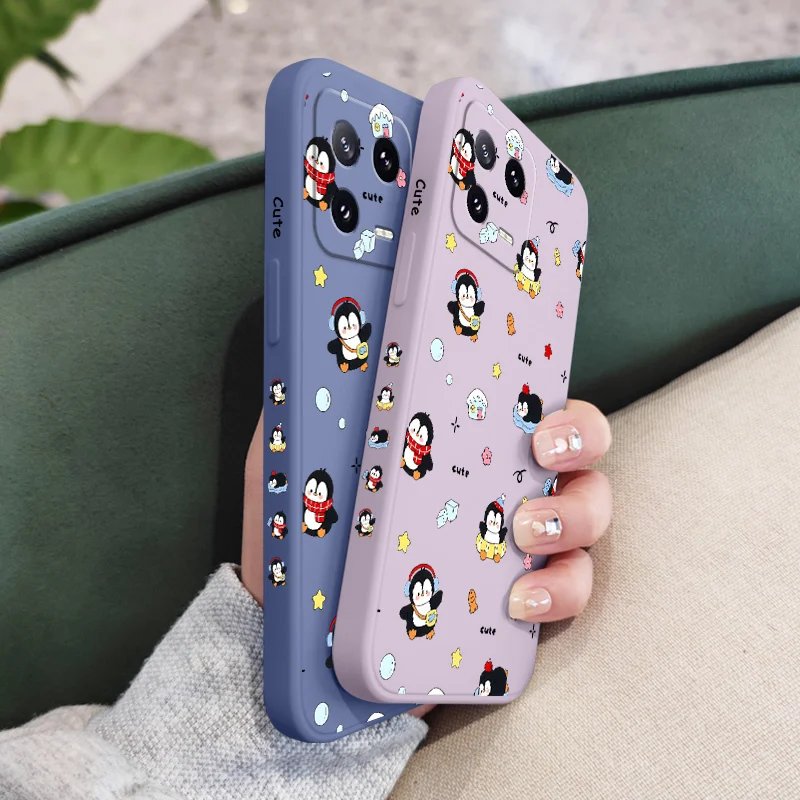 Adorable Penguin Silicone Phone Case - Fun and Durable Cover
