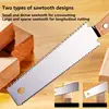Woodworking Hand Pull Saw With Double Edges Japanese Styles Wood Cutter Tools With Non-slip Handle Flush Cut Saw For Gardening 1