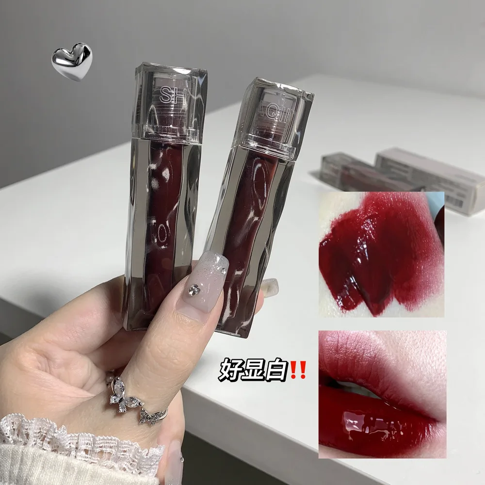 Water Mirror Lip Gloss Waterproof Long Lasting Pink Lip Tint 6 Color Moisturizer Liquid Lipstick Korean Natural Makeup Cosmetic