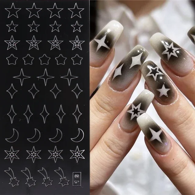 Airbrush Nail Art Stencils Sticker Love Heart Number Butterfly Design  Prints Decals Template Airbrush Nail Salon Supply 1PC - AliExpress