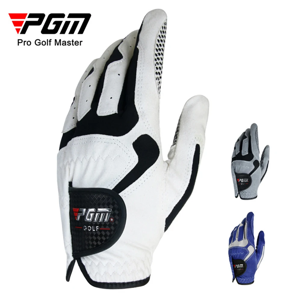 

PGM Golf Glove,Microfiber Cloth Fabric Breathable Gloves,Non-Slip Professional Club Swing Putting Training Gloves ST017