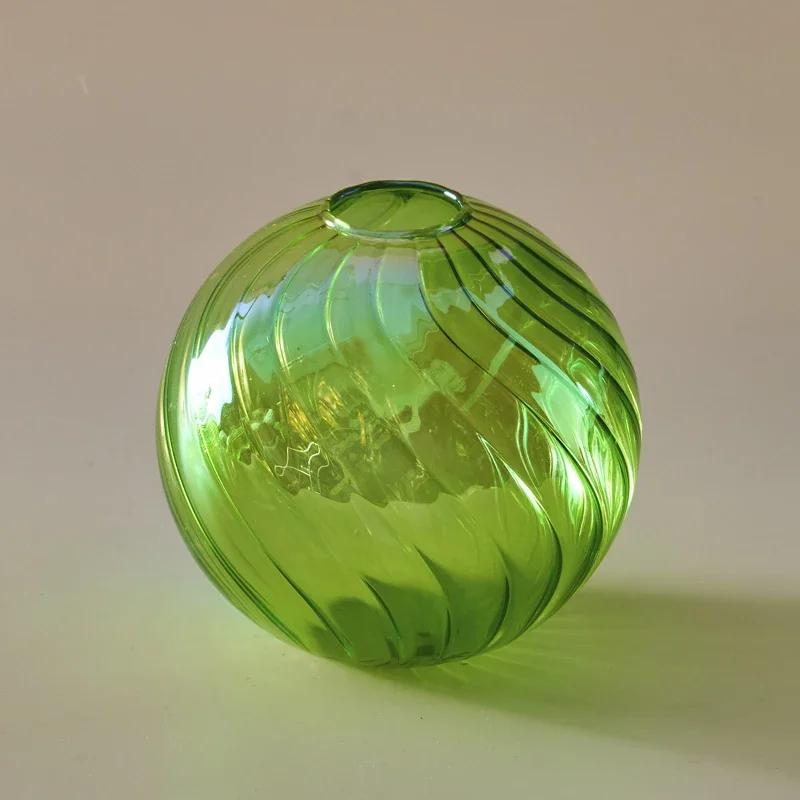 Iridescent Glass Vase for Tabletop & Home Decor