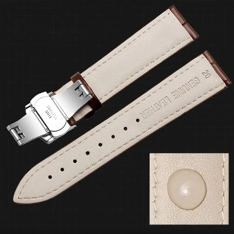 Genuine Leather Watch Strap Substitute MTP-1303 1375 1374/MTH-5001L Series Men's And Women's Cowhide Strap 16/18/20/22/24mm