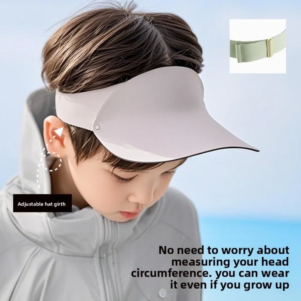 Breathable Quick-dry Sunshade Hat Anti-UV Soft Summer Sunhat Lightweight Seamless Children's Sunscreen Cap Outdoor