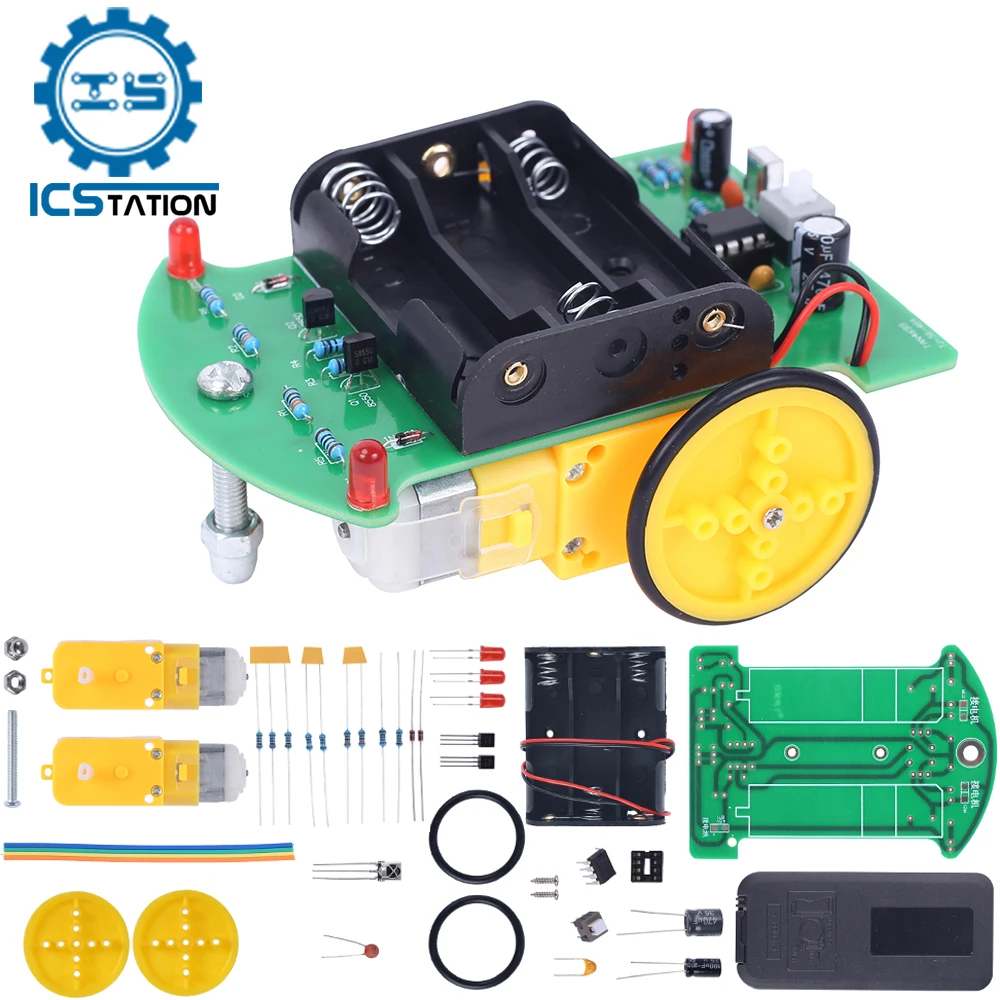 MiOYOOW DIY Remote Control Car Kit - Soldering Practice Robot Car | Electronics Learning Project For Beginners