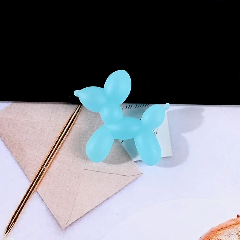 6Pcs Mini Resin Balloon Dog Accessories Hair Kawaii Home Decoration Earrings DIY Decorate