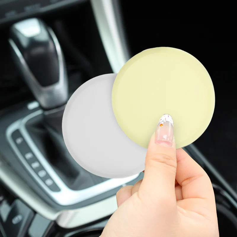 Car Cup Holder Coasters Round Glow-in-the-dark Silicone Anti Slide Interior Decoration