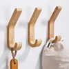 Wood Clothes Hanger Wall Mounted Coat Racks Storage Hook Key Holder Hat Scarf Handbag Hanger Organizer Home and Decoration Hooks 1
