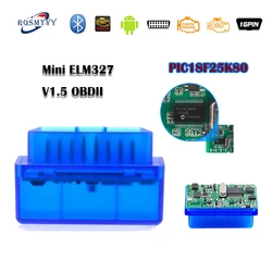 Mini ELM327 V1.5 PIC18F25K80 ORME 327 V1.5 OBD2 Sans Fil Adaptateur odb2 Outil D'analyse Pour Android OBD 2 OBDII Diagnostique de Voiture Outil Automatique 