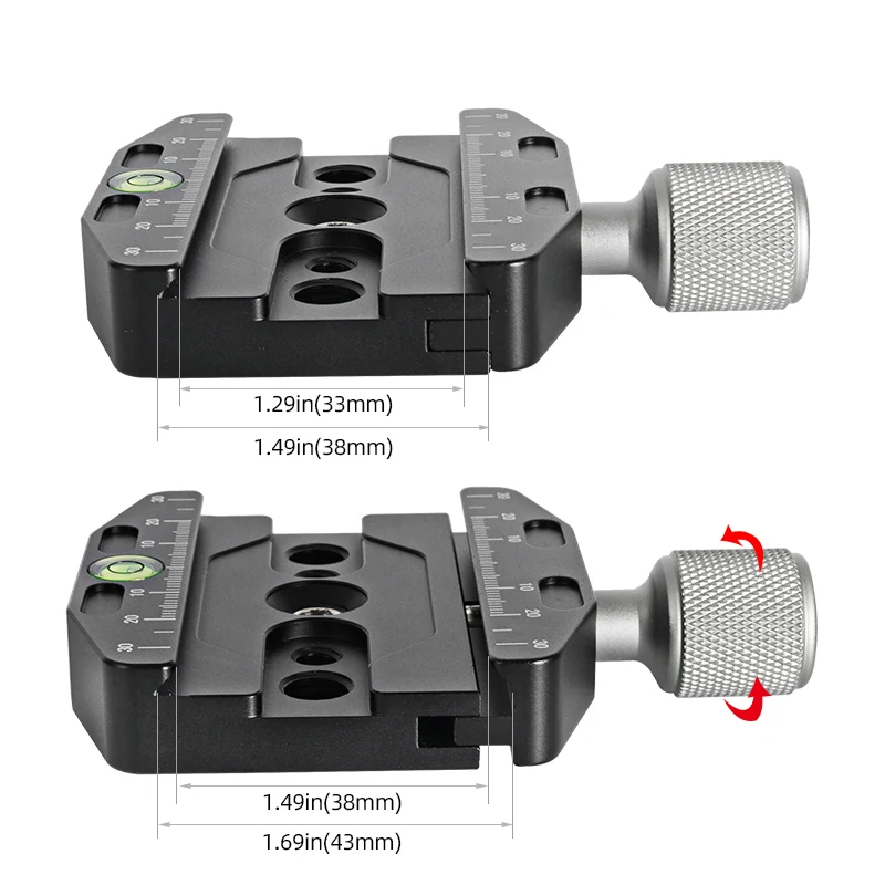 Fotopro 70mm Universele Quick Release Plaat met 1/4 Inch Schroef Arca Zwitserse QR voor DSLR Camera Statief Ball Head