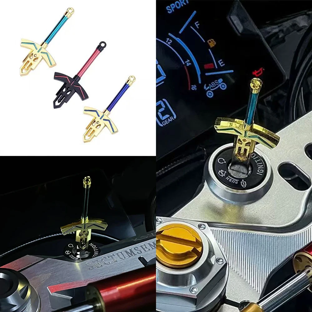 Motorcycle Key Accessories Motorcycle Key Head Motorcycle Keystock Handle Anime Fate Zero Excalibur Motorcycle Key Replacement Handle DIY Personalized Keys Head Requires Manual Polishing of Key Holder