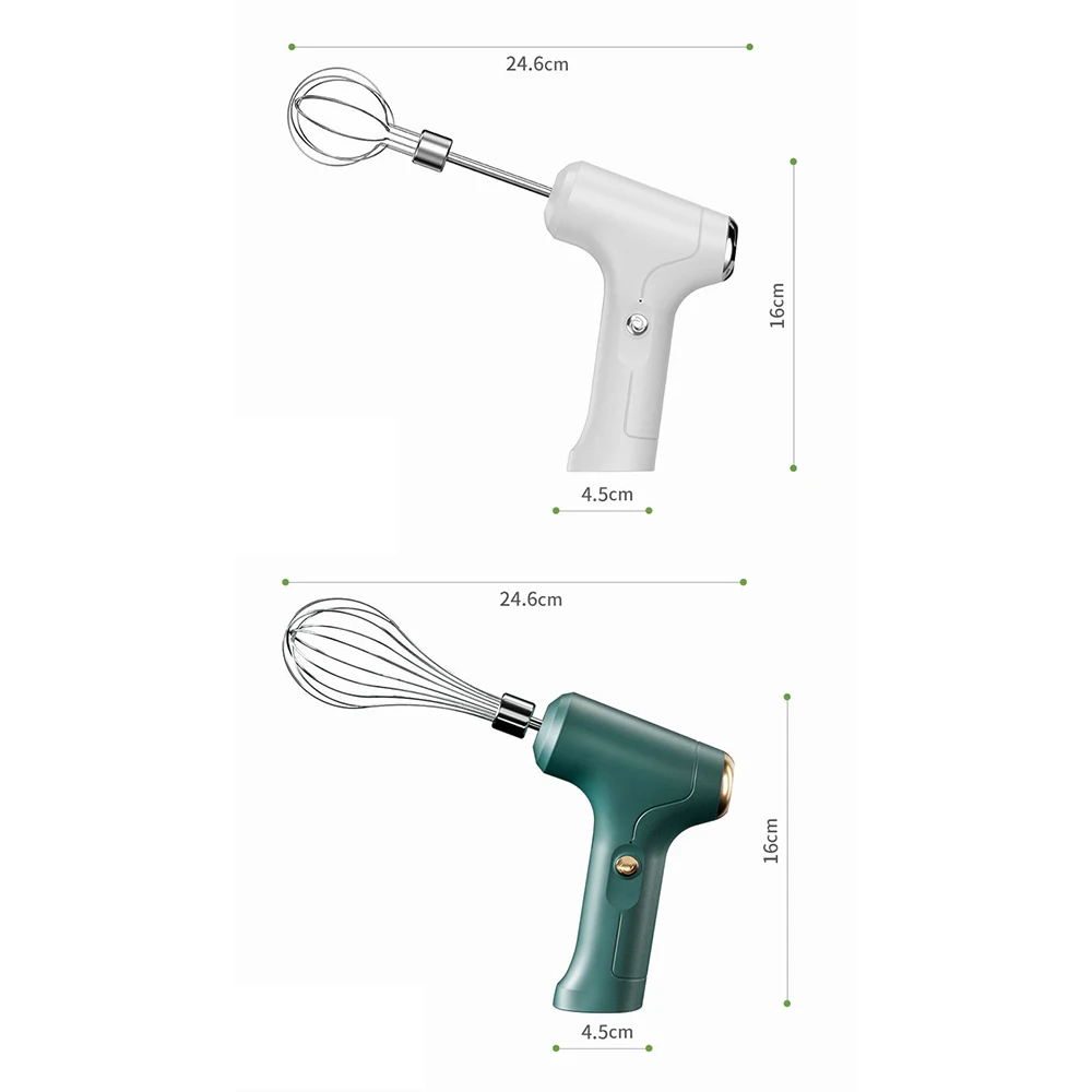 Portable Electric Food Mixer USB Wireless Hand Blender 1 Speeds Powerful Dough Egg Beater Baking Cake Cream Whipper Kitchen Tool