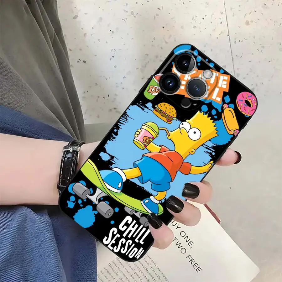 Mischievous Simpson Soft Back Phone Cover Case