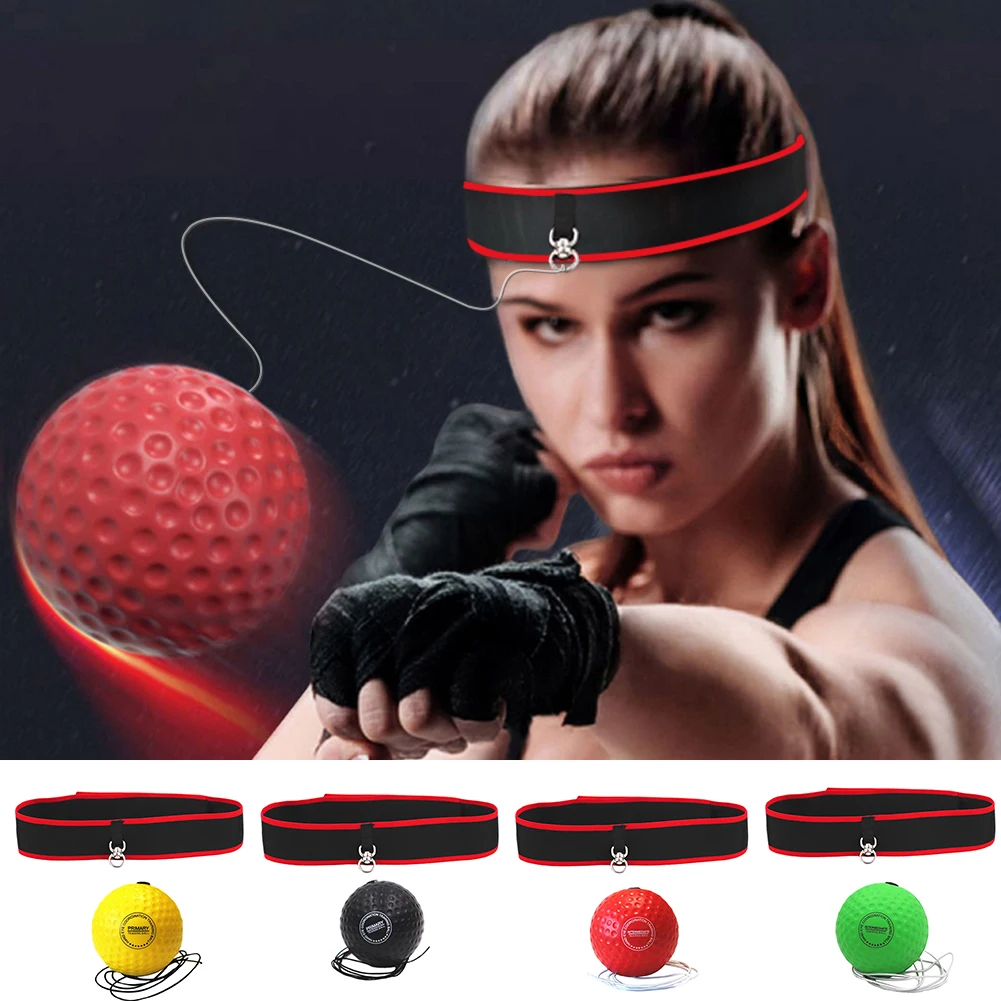 Boxing Reaction Ball Boxing Training Ball Ultimate Reflex with Adjustable Headband MMA Gear for Reflex Accuracy Adult/Kids