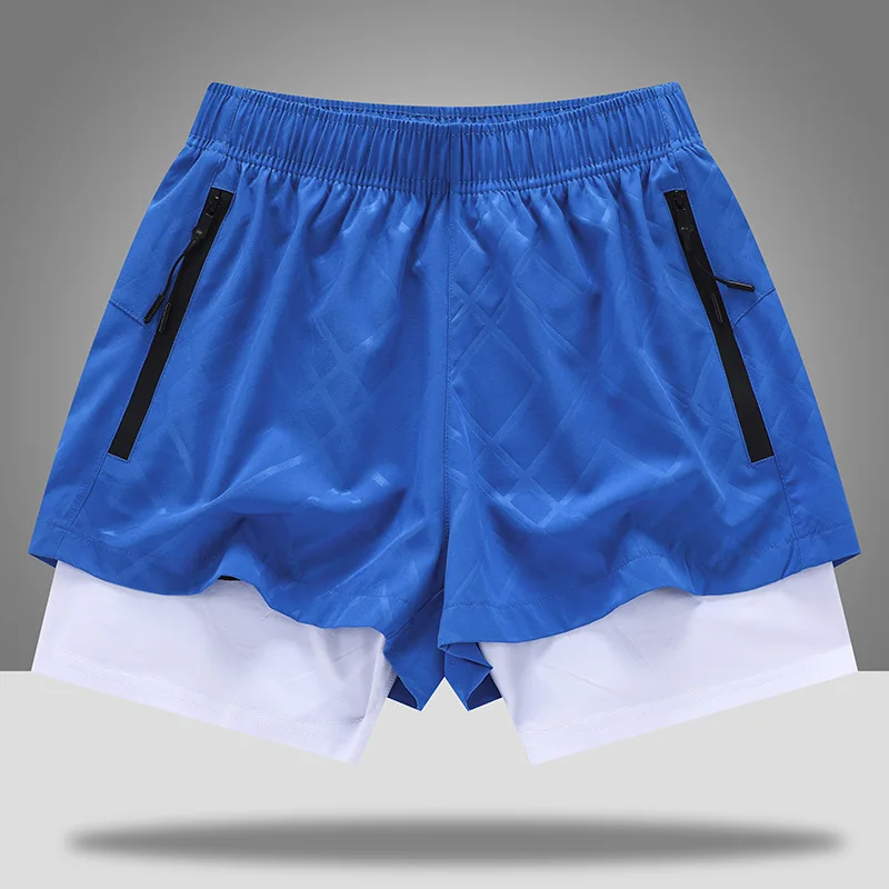 Men's Running Fitness Quick-drying Three-quarter Pants Loose Sports Shorts