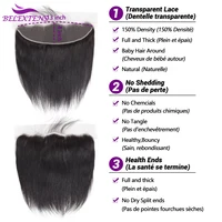 13x4 Transparente Dentelle Frontale 14 à 24 Pouces 100 % Humains Cheveux Pré-épilés Naissance de Cheveux Naturelle avec Bébé Cheveux 3 Jours Livraison 4