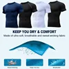 Fitness Man T-shirt Bat Print Compression Shirts for Men Summer Short Sleeve Rash Gym Workout Running Tshirt Athletic Tees Tops 2