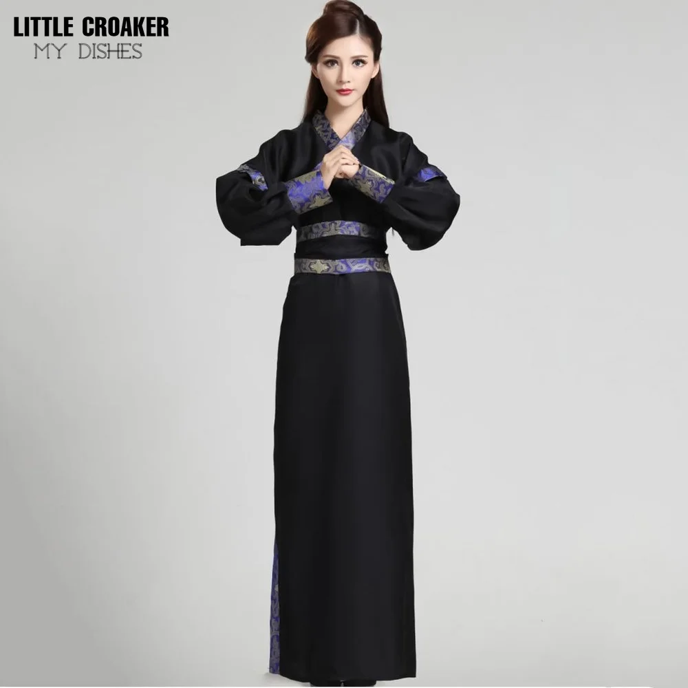 Black Dance Outfits for Women Party Female Fantasy Male Chinese Dance Swords Man Hanfu Costumes for Stage Plays