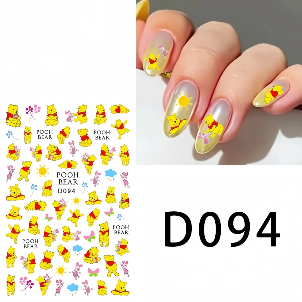 Stickers pour ongles Winnie l'Ourson & Porcinet - D094