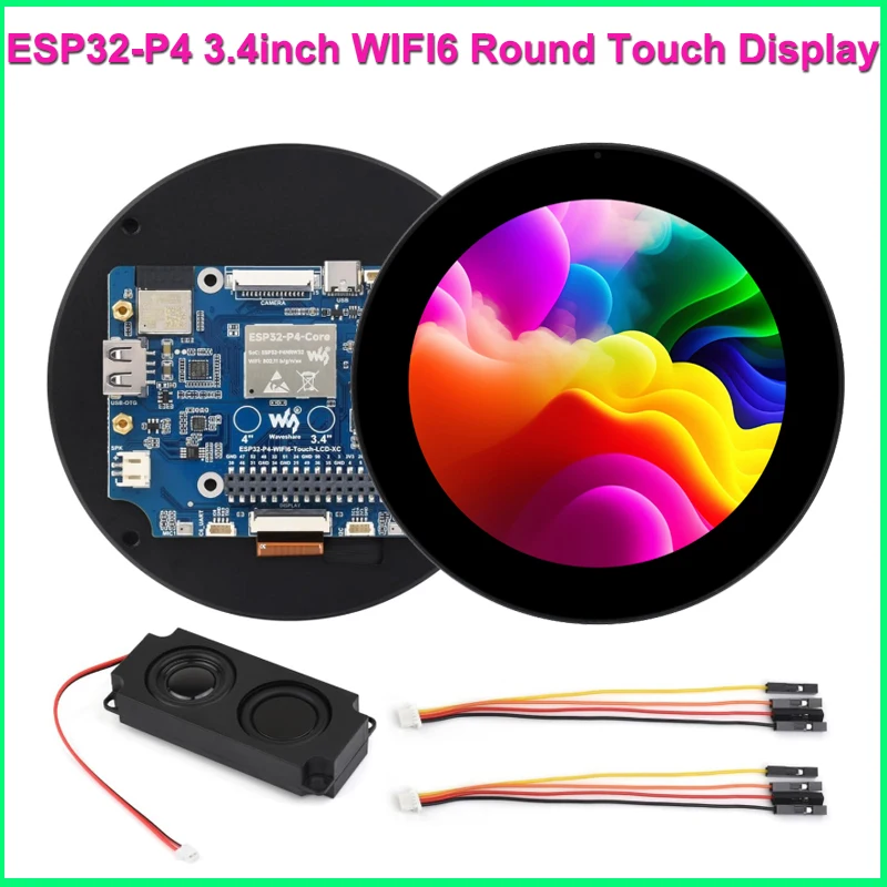 waveshare 3.4inch Round Touch Display 800 x 800 IPS LCD Screen DSI Interface, 10-Point Capacitive Touch Control, Compatible with Raspberry Pi 4B/3B+/3 Waveshare 3.4inch DSI Round Touch Display, 800×800, IPS, 10-Point Touch,  for Raspberry Pi 4B⁄3B+