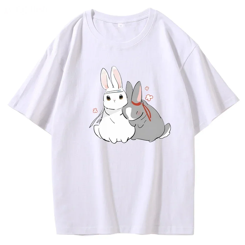 

Fashion T-shirt Women 2024 Summer Clothing Tops Mo Dao Zu Shi Anime Short Sleeve Tee Shirt O-neck Y2k Female Streetwear Clothes