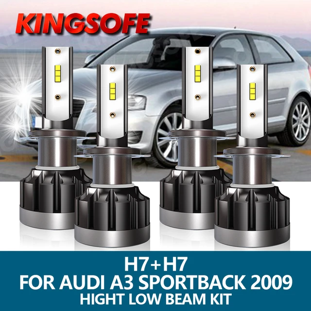 Kit ampoules LED Audi A3 8P Sportback 1996 à 2007 H7 55W
