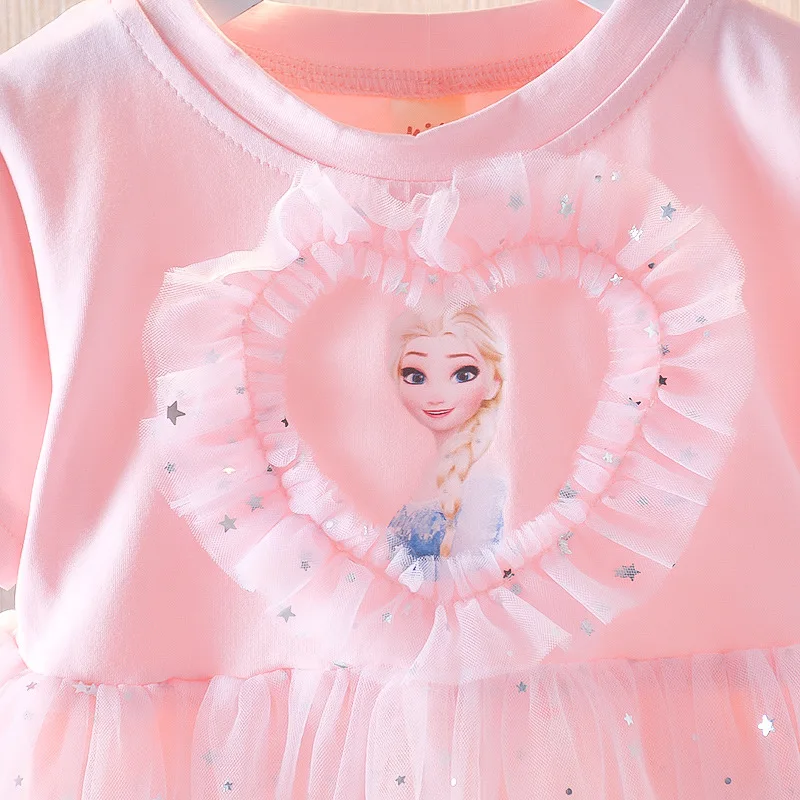 Girls Clothes New Summer Frozen Elsa Princess Dresses Flying