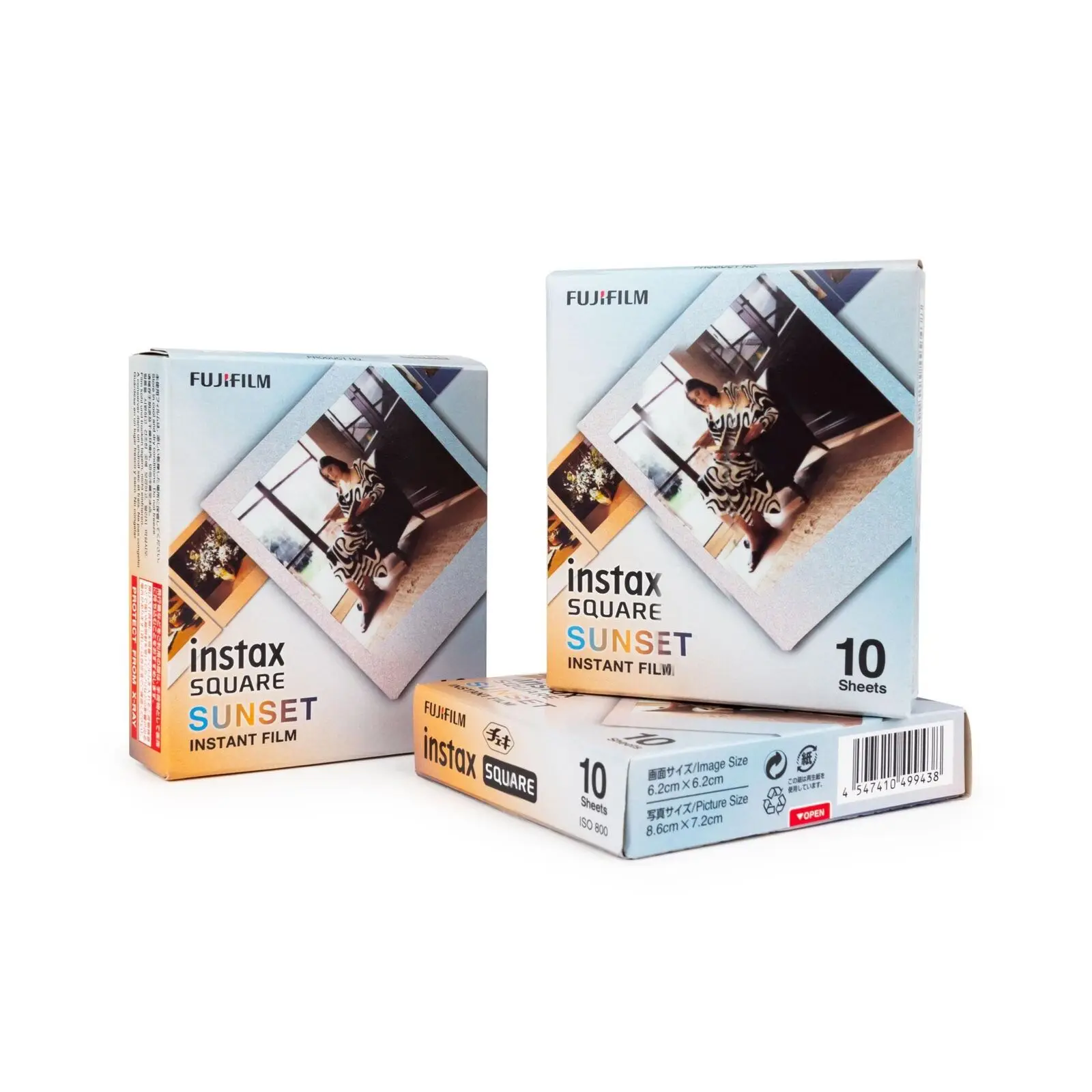 Instax Square Film Sunset Photo Paper 10-100 pcs For Fujifilm SQ10 SQ6 SQ20 SQ40 Instant Films Camera Share SP-3 Printer instant film paper