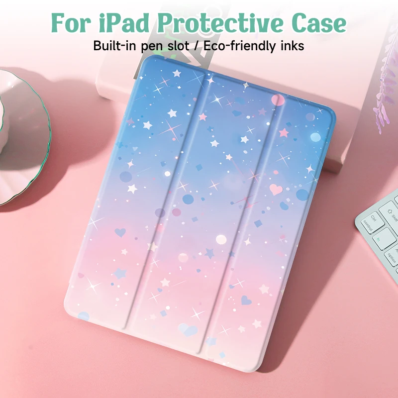 Universal Protective Tablet Case with Pencil Holder and Auto Wake/Sleep Feature