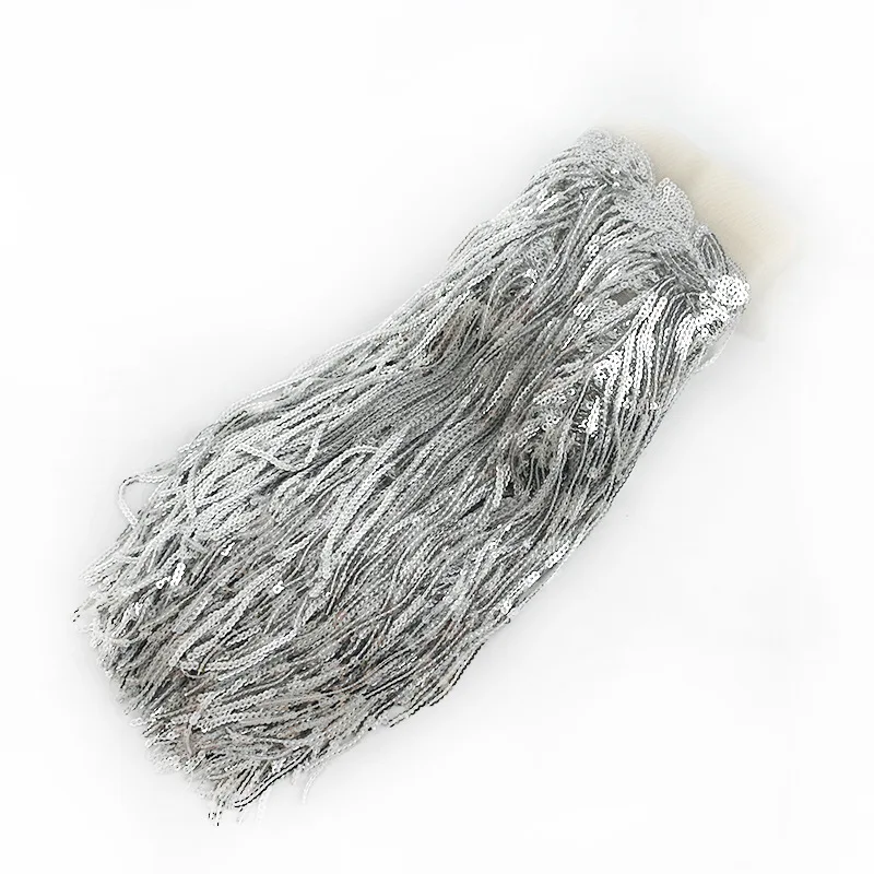 10Size Length 20cmSequined Fringe Tassel Small Leaf Colorful Sequins Stage Lace Dress Decoration Accessories