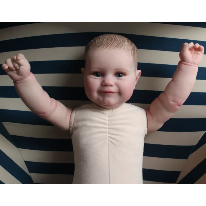 

3D Skin Silicone 60CM Reborn Girl Baby Doll Without Clothes Soft Vinyl Princess Art Bebe Toddler Birthday Gift Dress Up Toy