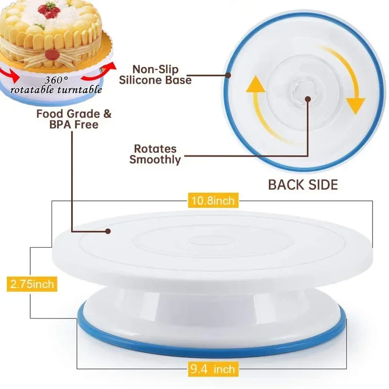 Deluxe Cake Decorating Kit with Piping Tips and Baking Accessories