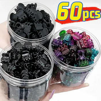 Mini fermagli per capelli per donne ragazze coreano semplice piccolo nero trasparente fermagli in plastica forcina accessori per lo styling dei capelli per bambini 1
