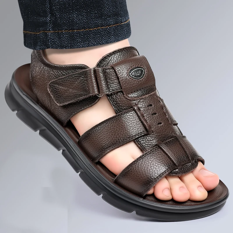 Nwe Sandals Summer Men Comfort Hollow Non-slip Sof...